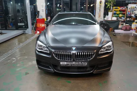 사틴 블랙 전체랩핑 bmw 640d 보헤미안퍼포먼스 / 안산,시흥,화성