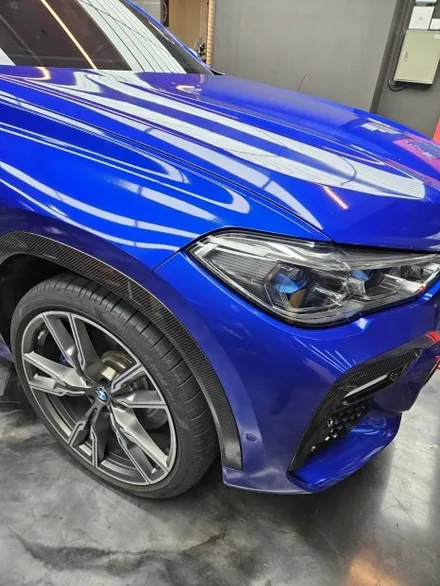 BMW X6 G06 전체랩핑 (3M 라즈베리블루) + 크롬딜리트 안산 보헤미안 / 안산시 단원구 고잔동