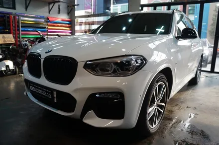 bmw x3 그릴랩핑 + 사이드미러 커버 랩핑 / 안산,시흥,화성