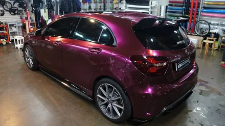 벤츠 a45amg 전체랩핑 에이버리 신컬러 펀퍼플 fun purple 보헤미안퍼포먼스 / 안산,시흥,화성