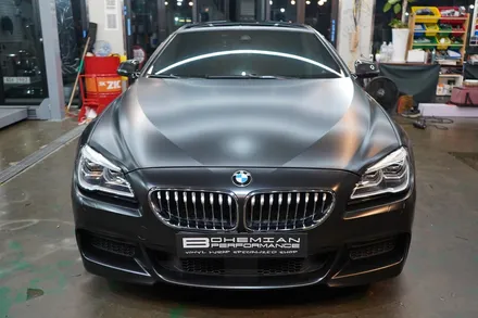 사틴 블랙 전체랩핑 bmw 640d 보헤미안퍼포먼스 / 안산,시흥,화성