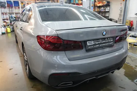 520d g30 테일램프 라이트 필름 스모그 + 도어 랩핑 재시공 / 안산,시흥,화성