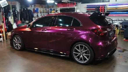 벤츠 a45amg 전체랩핑 에이버리 신컬러 펀퍼플 fun purple 보헤미안퍼포먼스 / 안산,시흥,화성