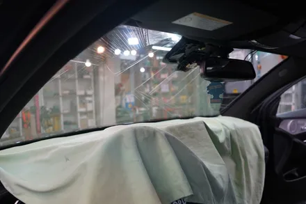 GLC 쿠페 썬팅 제거 재시공 블락포디 비바 안산 보헤미안퍼포먼스 / 안산,시흥,화성