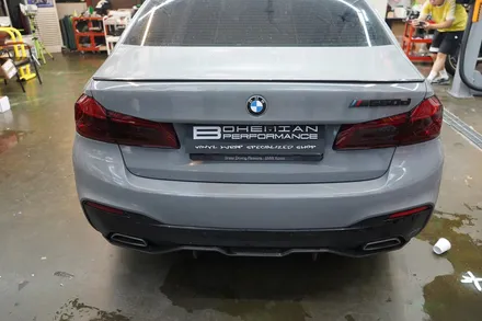 520d g30 테일램프 라이트 필름 스모그 + 도어 랩핑 재시공 / 안산,시흥,화성