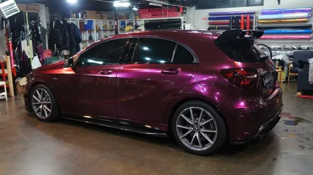 벤츠 a45amg 전체랩핑 에이버리 신컬러 펀퍼플 fun purple 보헤미안퍼포먼스 / 안산,시흥,화성