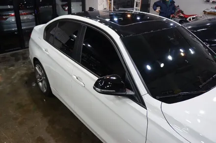 BMW320d 루프스킨+쫄대+사이드미러랩핑 안산 보헤미안퍼포먼스 / 안산시 단원구 고잔동