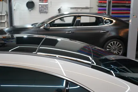 벤츠 CLA45amg 블락포디 스카이 블루 반사 썬팅+PPF생활보호패키지 안산 보헤미안 / 안산,시흥,화성