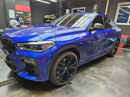 BMW X6 G06 전체랩핑 (3M 라즈베리블루) + 크롬딜리트 안산 보헤미안 / 안산시 단원구 고잔동
