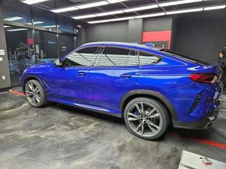 BMW X6 G06 전체랩핑 (3M 라즈베리블루) + 크롬딜리트 안산 보헤미안 / 안산시 단원구 고잔동