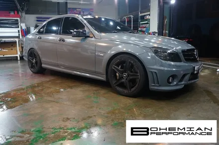 안산전체랩핑 벤츠C63amg 다크그레이 at 보헤미안 / 안산시 단원구 고잔동
