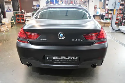 사틴 블랙 전체랩핑 bmw 640d 보헤미안퍼포먼스 / 안산,시흥,화성