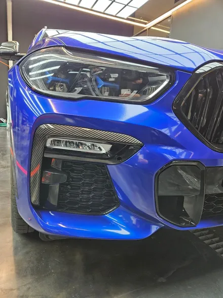 BMW X6 G06 전체랩핑 (3M 라즈베리블루) + 크롬딜리트 안산 보헤미안 / 안산시 단원구 고잔동