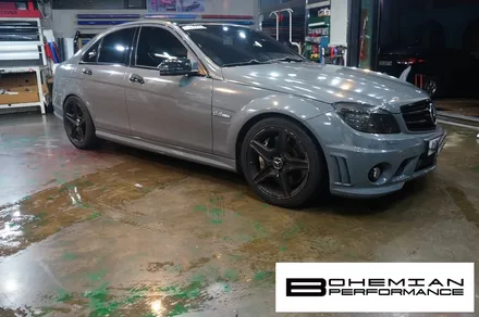 안산전체랩핑 벤츠C63amg 다크그레이 at 보헤미안 / 안산시 단원구 고잔동