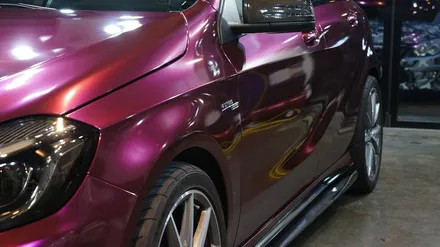 벤츠 a45amg 전체랩핑 에이버리 신컬러 펀퍼플 fun purple 보헤미안퍼포먼스 / 안산,시흥,화성