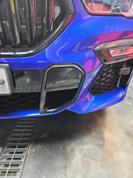 BMW X6 G06 전체랩핑 (3M 라즈베리블루) + 크롬딜리트 안산 보헤미안 / 안산시 단원구 고잔동