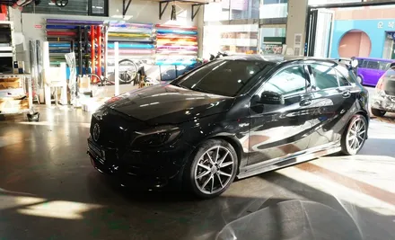 벤츠 a45amg 전체랩핑 에이버리 신컬러 펀퍼플 fun purple 보헤미안퍼포먼스 / 안산,시흥,화성