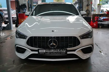 cla45amg 루프스킨 사이드미러커버+스포일러+앞범퍼포인트 랩핑 / 안산,시흥,화성