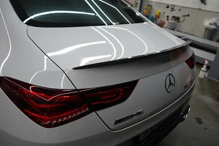 cla45amg 루프스킨 사이드미러커버+스포일러+앞범퍼포인트 랩핑 / 안산,시흥,화성