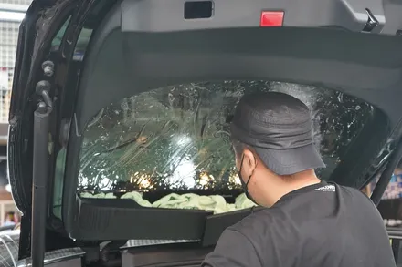 GLC 쿠페 썬팅 제거 재시공 블락포디 비바 안산 보헤미안퍼포먼스 / 안산,시흥,화성