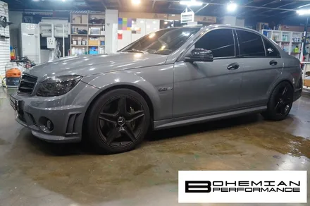 안산전체랩핑 벤츠C63amg 다크그레이 at 보헤미안 / 안산시 단원구 고잔동