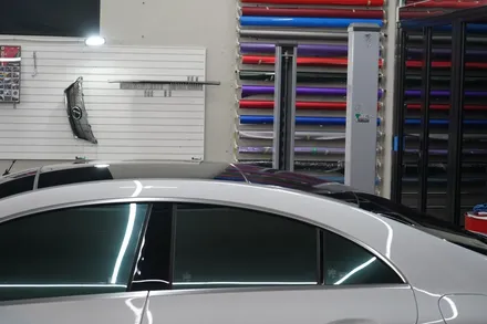 cla45amg 루프스킨 사이드미러커버+스포일러+앞범퍼포인트 랩핑 / 안산,시흥,화성