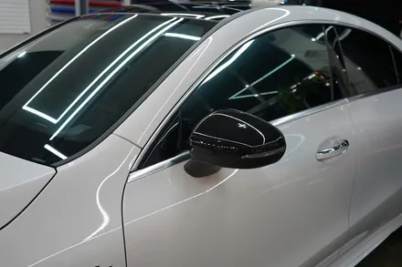 cla45amg 루프스킨 사이드미러커버+스포일러+앞범퍼포인트 랩핑 / 안산,시흥,화성