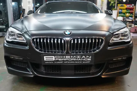 사틴 블랙 전체랩핑 bmw 640d 보헤미안퍼포먼스 / 안산,시흥,화성