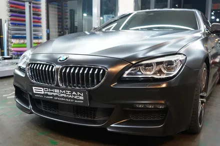 사틴 블랙 전체랩핑 bmw 640d 보헤미안퍼포먼스 / 안산,시흥,화성