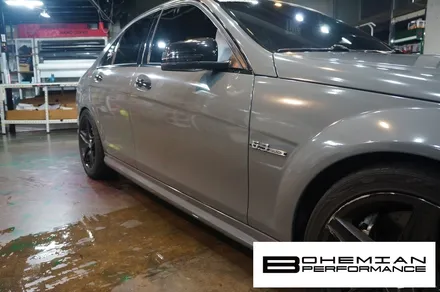 안산전체랩핑 벤츠C63amg 다크그레이 at 보헤미안 / 안산시 단원구 고잔동