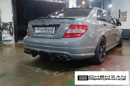 안산전체랩핑 벤츠C63amg 다크그레이 at 보헤미안 / 안산시 단원구 고잔동