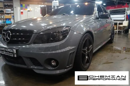 안산전체랩핑 벤츠C63amg 다크그레이 at 보헤미안 / 안산시 단원구 고잔동