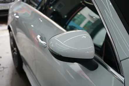 cla45amg 루프스킨 사이드미러커버+스포일러+앞범퍼포인트 랩핑 / 안산,시흥,화성