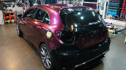 벤츠 a45amg 전체랩핑 에이버리 신컬러 펀퍼플 fun purple 보헤미안퍼포먼스 / 안산,시흥,화성