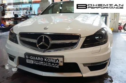 안산랩핑 BENZ C63  라이트필름 / 안산시 단원구 고잔동