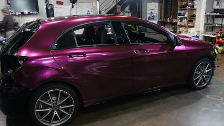 벤츠 a45amg 전체랩핑 에이버리 신컬러 펀퍼플 fun purple 보헤미안퍼포먼스 / 안산,시흥,화성