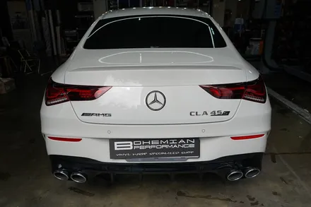 cla45amg 루프스킨 사이드미러커버+스포일러+앞범퍼포인트 랩핑 / 안산,시흥,화성
