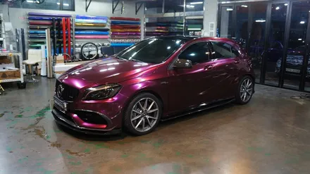 벤츠 a45amg 전체랩핑 에이버리 신컬러 펀퍼플 fun purple 보헤미안퍼포먼스 / 안산,시흥,화성