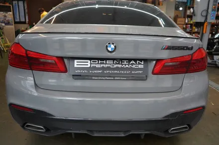 520d g30 테일램프 라이트 필름 스모그 + 도어 랩핑 재시공 / 안산,시흥,화성