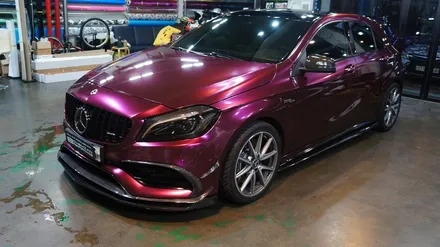 벤츠 a45amg 전체랩핑 에이버리 신컬러 펀퍼플 fun purple 보헤미안퍼포먼스 / 안산,시흥,화성