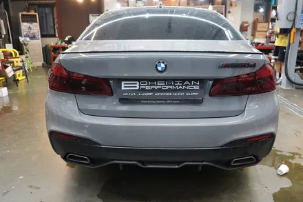520d g30 테일램프 라이트 필름 스모그 + 도어 랩핑 재시공 / 안산,시흥,화성