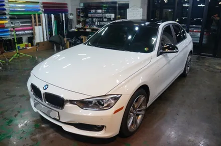 BMW320d 루프스킨+쫄대+사이드미러랩핑 안산 보헤미안퍼포먼스 / 안산시 단원구 고잔동