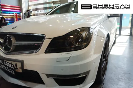 안산랩핑 BENZ C63  라이트필름 / 안산시 단원구 고잔동