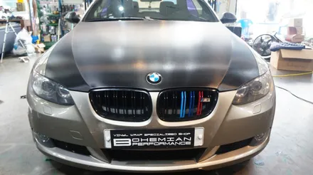 bmw 328i 컨버터블 본넷 카본랩핑 / 안산,시흥,화성