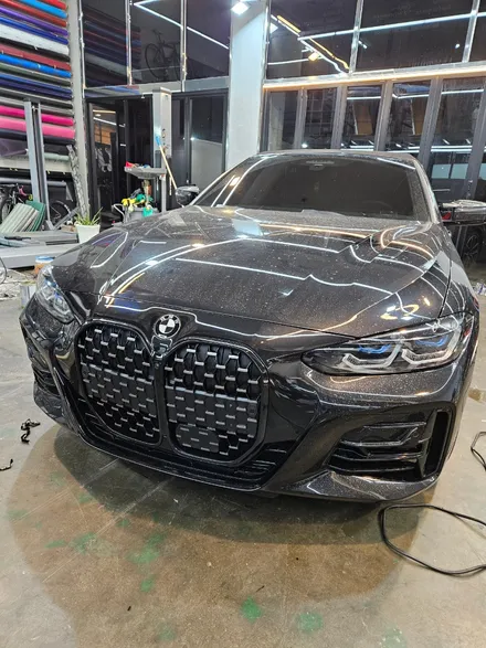 바디 그릴 랩핑 블랙 크롬 없애기 / BMW / 4시리즈 (G22) / 안산,시흥,화성