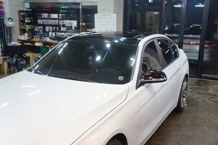 BMW320d 루프스킨+쫄대+사이드미러랩핑 안산 보헤미안퍼포먼스 / 안산시 단원구 고잔동
