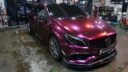 벤츠 a45amg 전체랩핑 에이버리 신컬러 펀퍼플 fun purple 보헤미안퍼포먼스 / 안산,시흥,화성