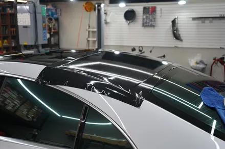 cla45amg 루프스킨 사이드미러커버+스포일러+앞범퍼포인트 랩핑 / 안산,시흥,화성