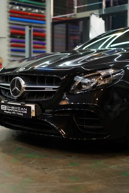 벤츠 e63 amg 앞범퍼 PPF 보험처리 안산 필름 전문점 / 안산,시흥,화성