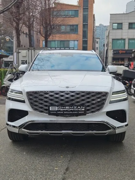 안산 GV80 블락포디 스카이블루 썬팅 + 순정 사이드스텝 장착 / 안산시 단원구 고잔동